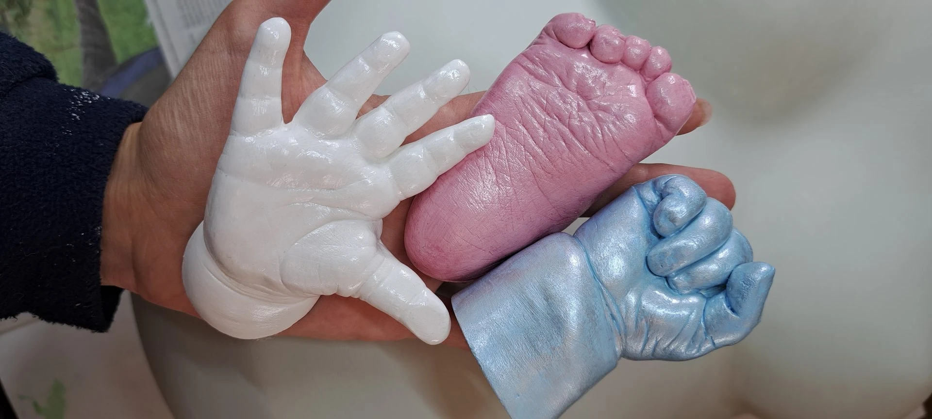 Gipsabdruck Baby Hand Fuß verschiedene Farben Nordhausen